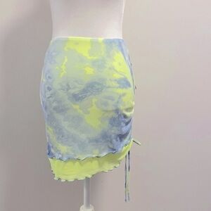 NWT wild fable tie dye micro mesh mini skirt
